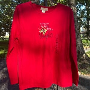 NWT Christmas long sleeve shirt